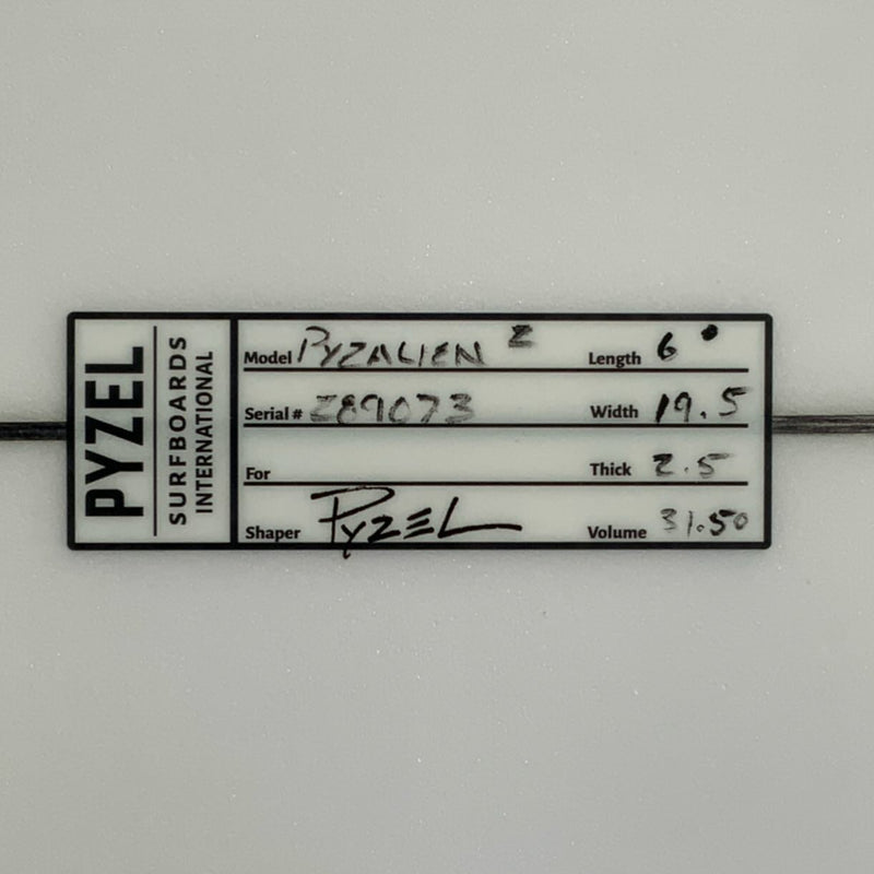 Load image into Gallery viewer, Pyzel Pyzalien II 6'0 × 19 ½ × 2 ½ Surfboard • USED 4