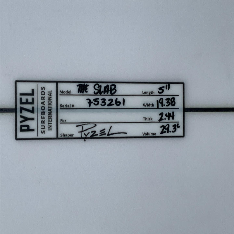 Load image into Gallery viewer, Pyzel The Slab 5'11 × 19 ⅜ × 2 7/16 Surfboard • USED 4