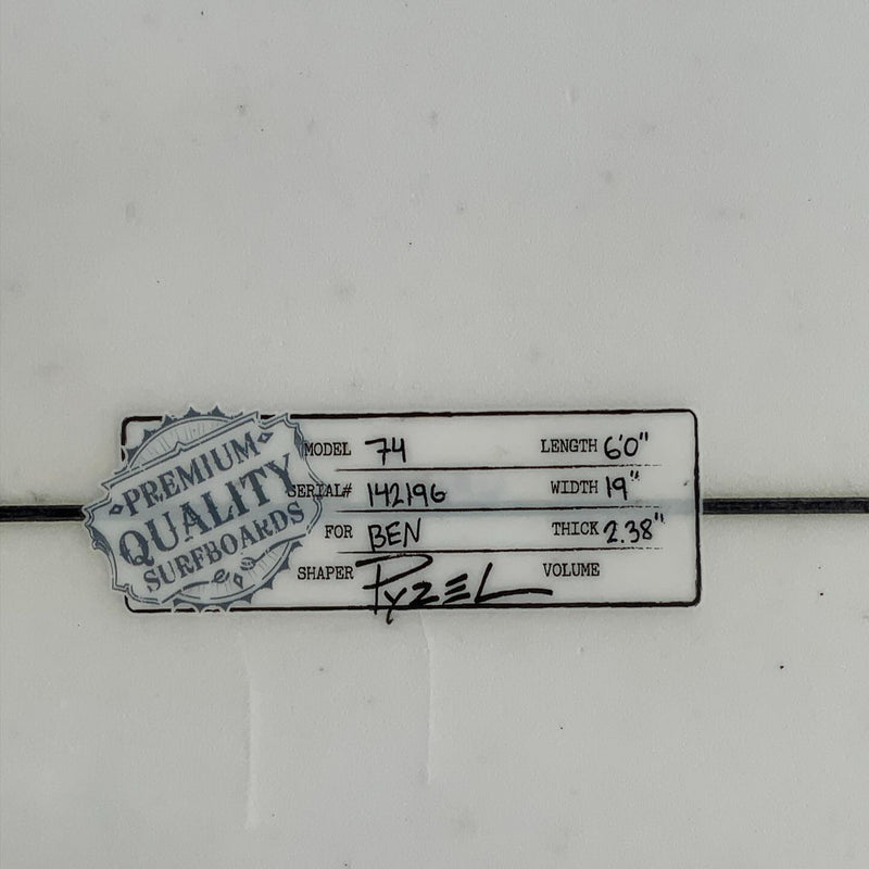 Load image into Gallery viewer, Pyzel '74 6'0 × 19 × 2 ⅜ Surfboard • USED 4