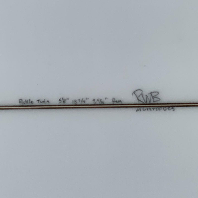 Load image into Gallery viewer, Ryan Burch Pickle Fork Asym 5'8 × 18 ¾ × 2 5/16 Surfboard • USED 4