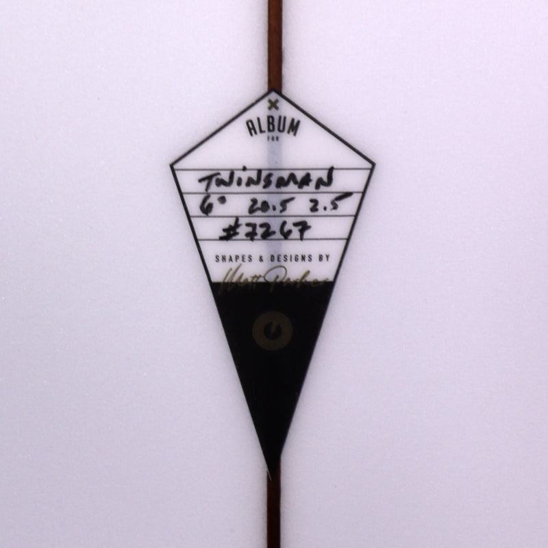 Load image into Gallery viewer, Album Surf Twinsman 6'1 × 21 × 2 ⅝ Surfboard - Clear • BLEMISH 4