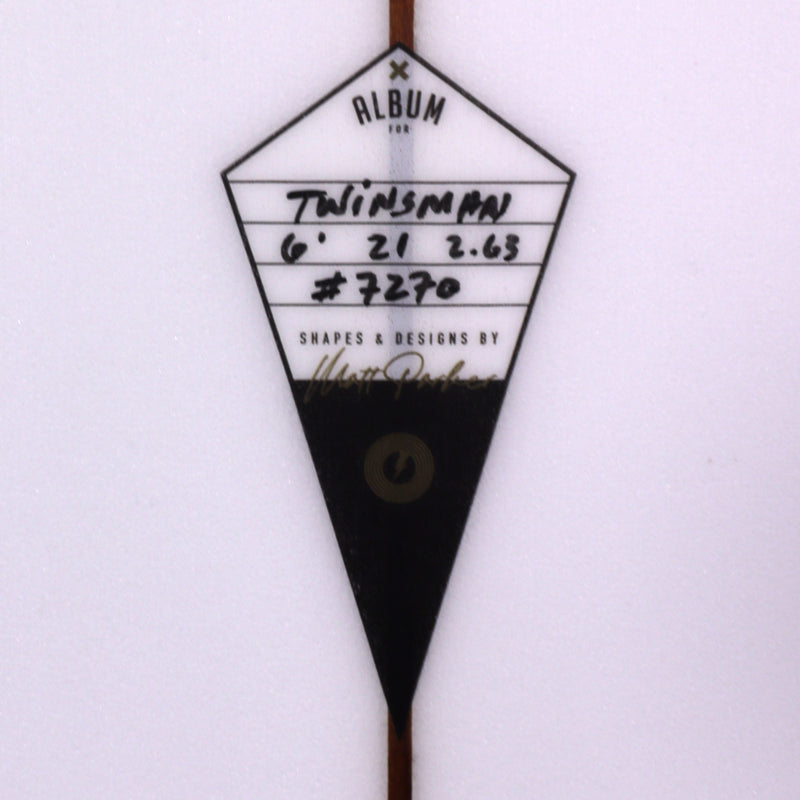 Load image into Gallery viewer, Album Surf Twinsman 6'1 × 21 × 2 ⅝ Surfboard - Clear 4