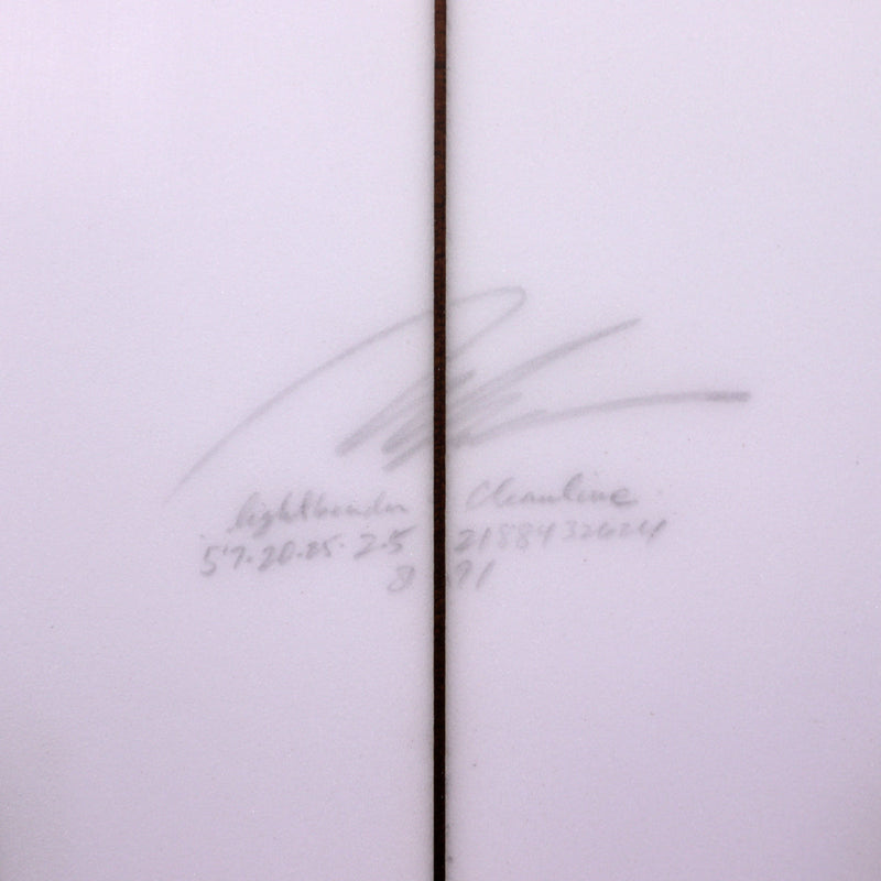 Load image into Gallery viewer, Album Surf Lightbender 5'7 × 20 ¼ × 2 ½ Surfboard - Clear 4