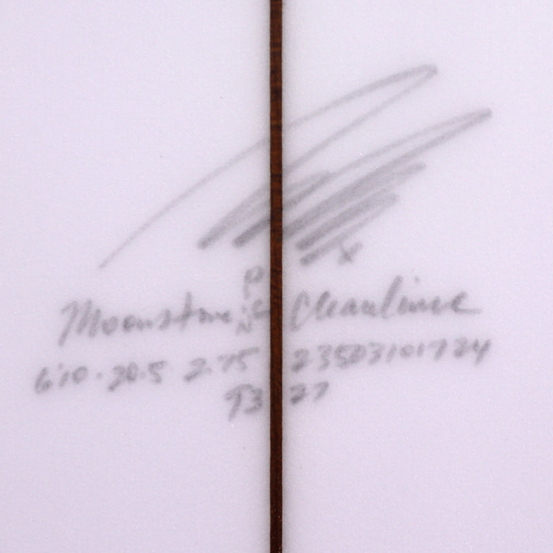 Load image into Gallery viewer, Album Surf Moonstone 6'10 × 20 ½ × 2 ¾ Surfboard - Clear 4