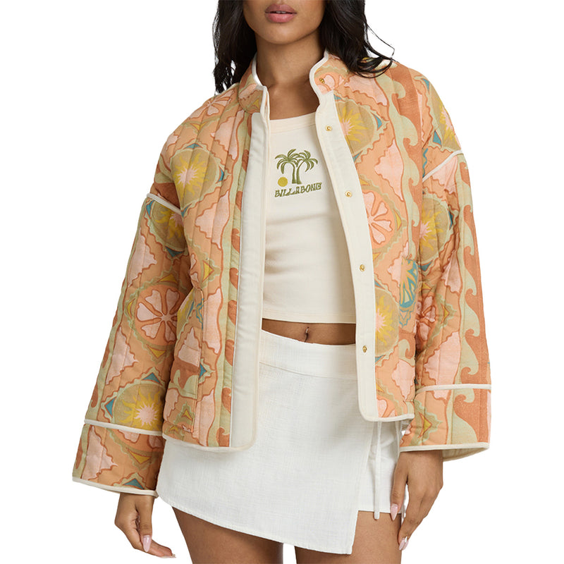 Load image into Gallery viewer, Billabong Women's Folk Story 2 Snap-Button Jacket 1
