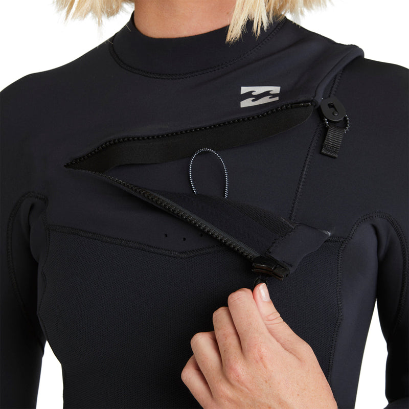 Load image into Gallery viewer, Billabong Women's Furnace Natural Upcycler 4/3 Chest-Zip Wetsuit 8