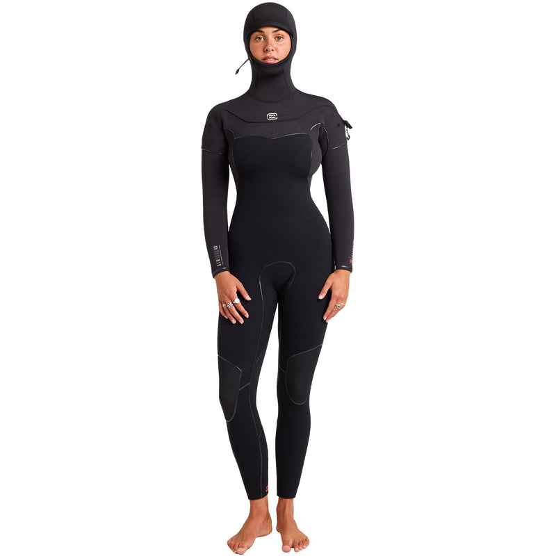 Load image into Gallery viewer, Billabong Women's Furnace Ultra 5/4 Hooded Gullwing Chest-Zip Wetsuit 1