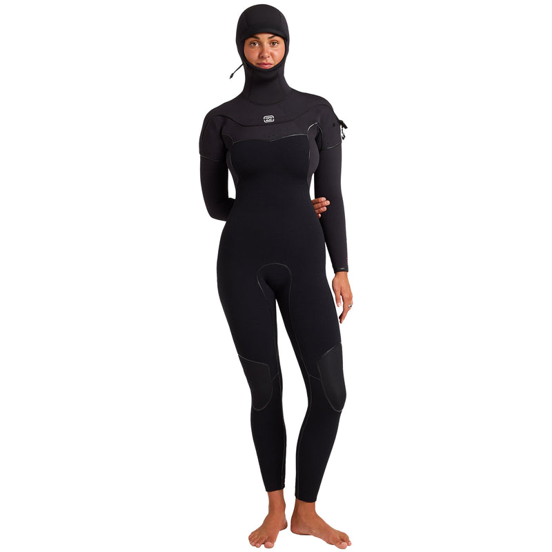 Load image into Gallery viewer, Billabong Women's Furnace Ultra 5/4 Hooded Gullwing Chest-Zip Wetsuit 4