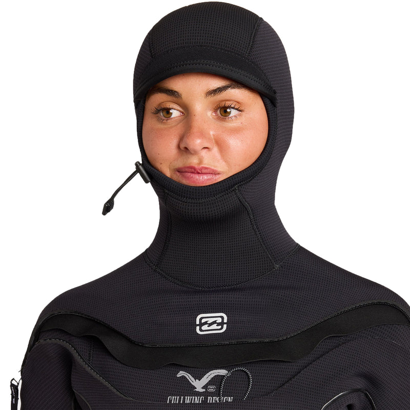 Load image into Gallery viewer, Billabong Women's Furnace Ultra 5/4 Hooded Gullwing Chest-Zip Wetsuit 7