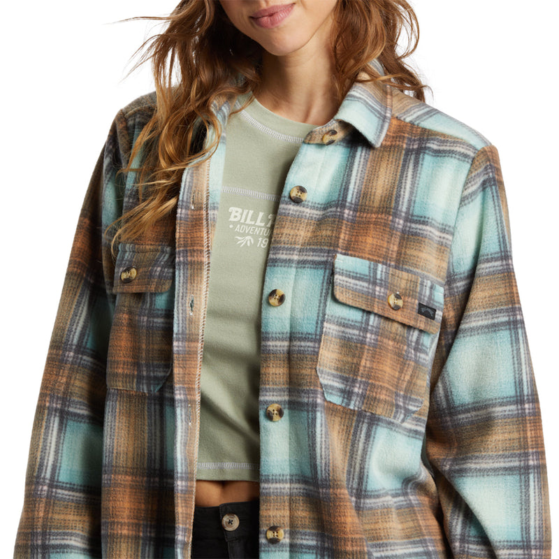 Load image into Gallery viewer, Billabong Women's Forge Fleece Shacket Jacket 9