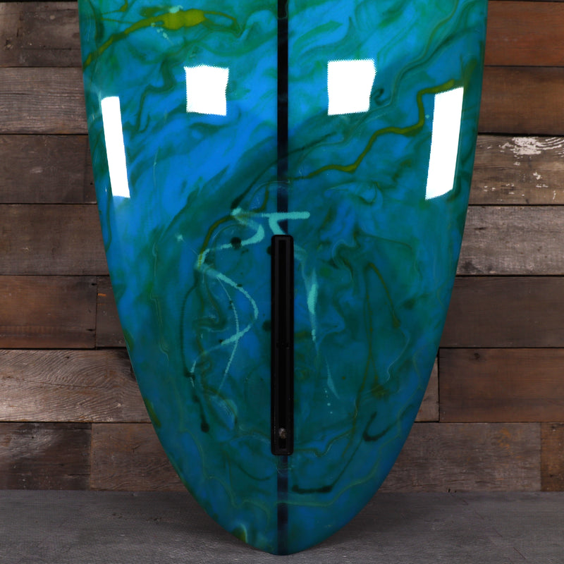 Load image into Gallery viewer, Bing California Pintail Type II 9'6 × 23 × 3 Surfboard - Clear/Teal Swirl 3