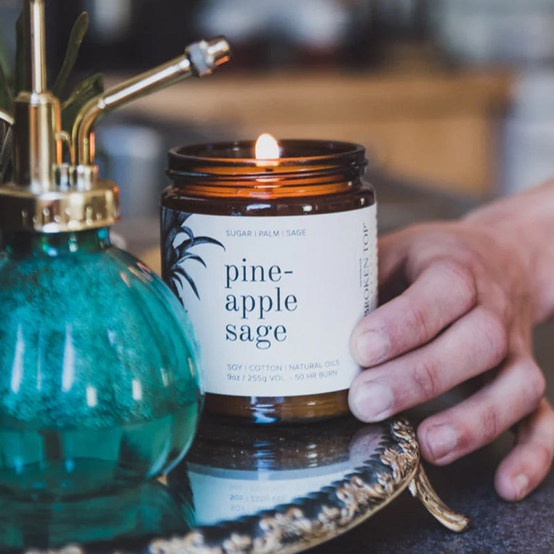 Load image into Gallery viewer, Broken Top Pineapple Sage Soy Candle - 4 oz. 3