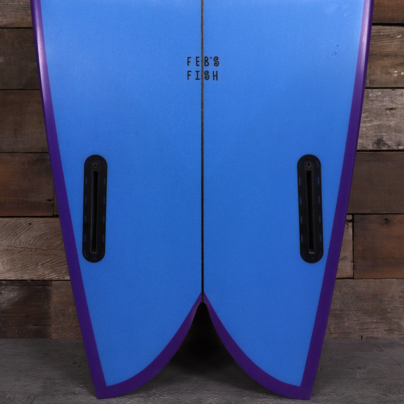 Load image into Gallery viewer, Channel Islands Feb's Fish 5'5 × 20 ⅛ × 2 5/16 Surfboard - Blue/Purple 3