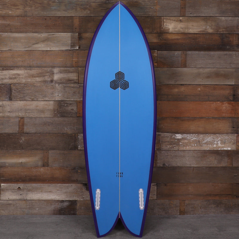 Load image into Gallery viewer, Channel Islands Feb's Fish 5'5 × 20 ⅛ × 2 5/16 Surfboard - Blue/Purple 2