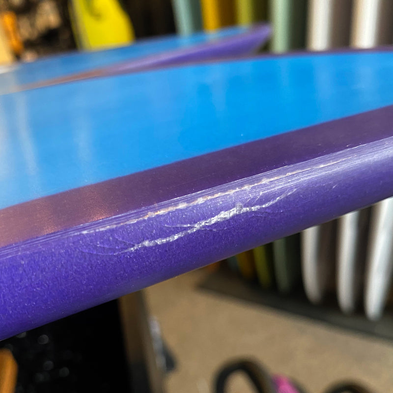Load image into Gallery viewer, Channel Islands Feb's Fish 5'5 × 20 ⅛ × 2 5/16 Surfboard - Blue/Purple • DAMAGED