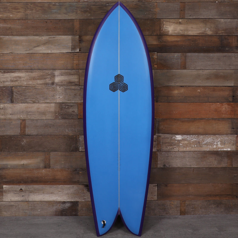 Load image into Gallery viewer, Channel Islands Feb's Fish 5'5 × 20 ⅛ × 2 5/16 Surfboard - Blue/Purple 1