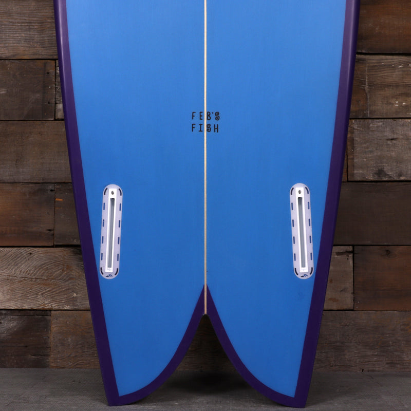 Load image into Gallery viewer, Channel Islands Feb's Fish 5'5 × 20 ⅛ × 2 5/16 Surfboard - Blue/Purple 3