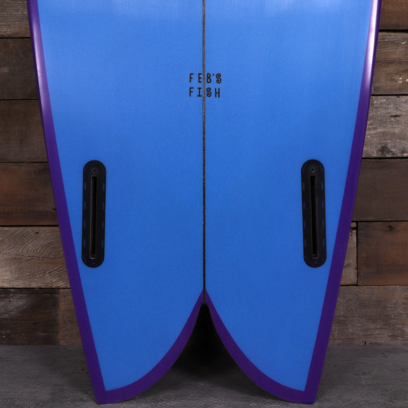 Load image into Gallery viewer, Channel Islands Feb's Fish 5'9 × 20 ⅞ × 2 ½ Surfboard - Blue/Purple 3