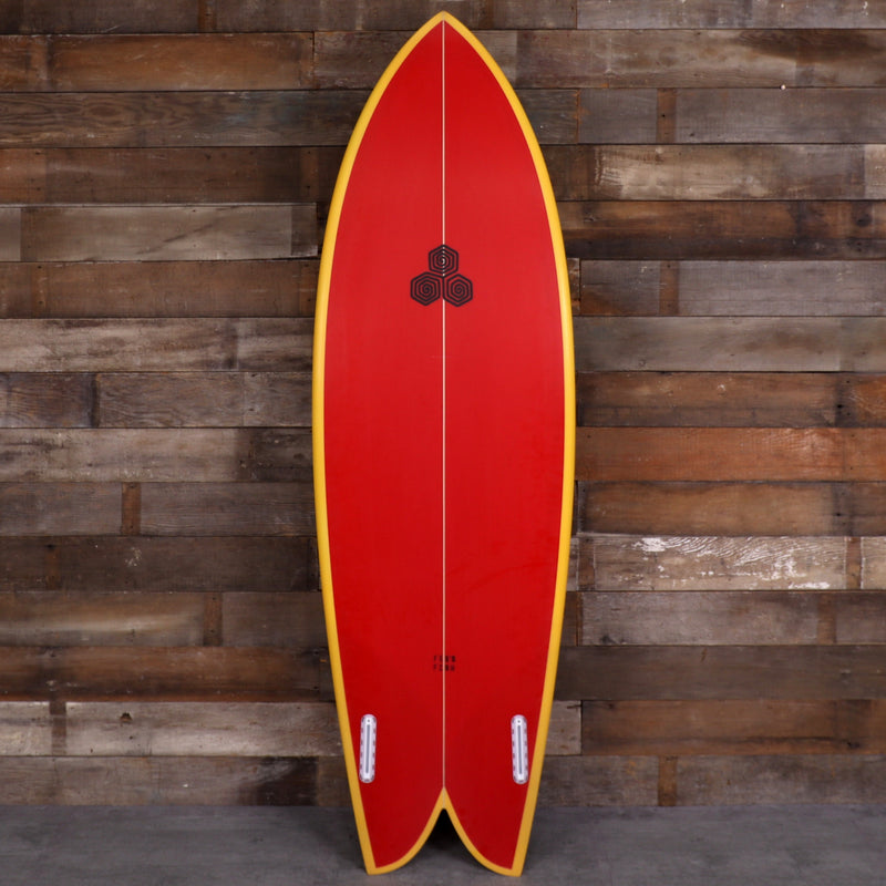 Load image into Gallery viewer, Channel Islands Feb's Fish 6'0 × 21 ¼ × 2 11/16 Surfboard - Red/Yellow • BLEMISH 2
