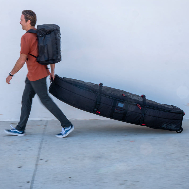 Load image into Gallery viewer, Channel Islands Traveler Wheeled Quad 3-4 Board Travel Surfboard Bag 15