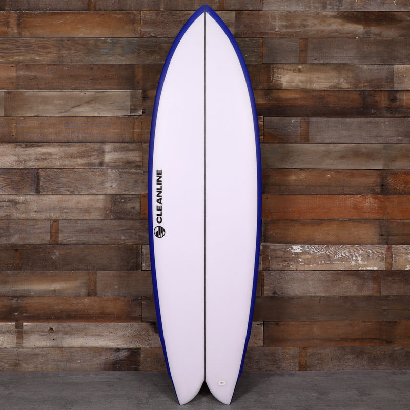 Load image into Gallery viewer, Cleanline Quad Fish 5'10 × 20 ½ × 2 ⅝ Surfboard - Dark Blue 1