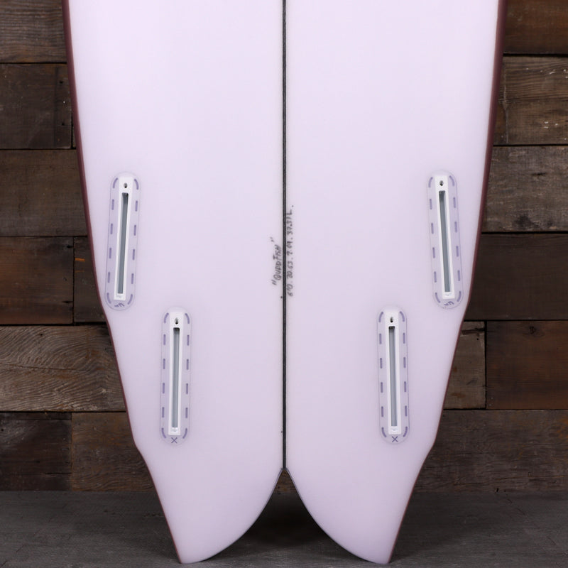 Load image into Gallery viewer, Cleanline Quad Fish 6'0 × 20 ⅝ × 2 11/16 Surfboard - Faded Burgundy 3