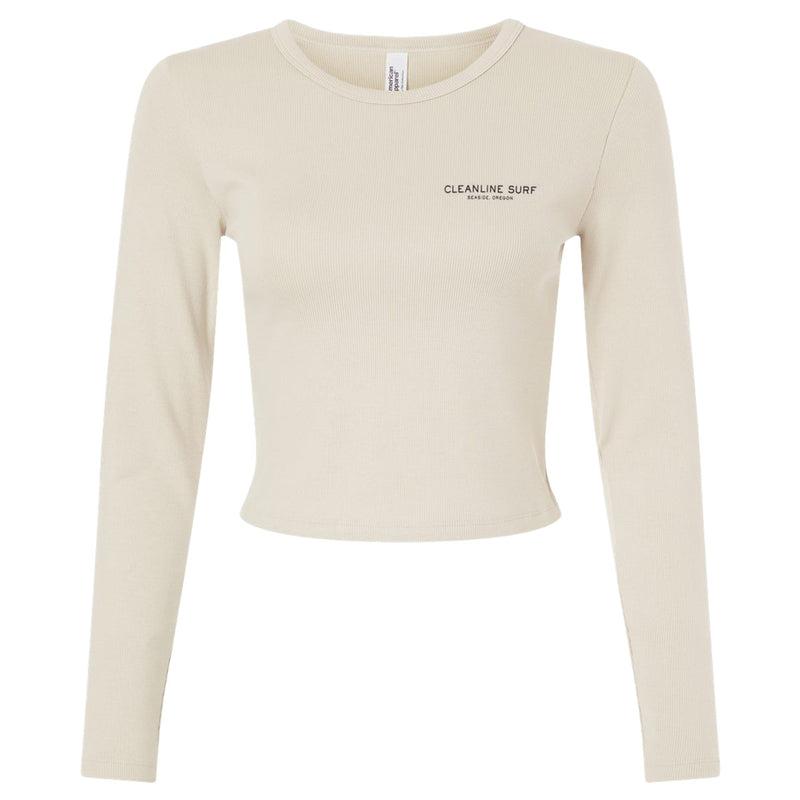 Load image into Gallery viewer, Cleanline Women's Tillamook Rays Long Sleeve Crop Top 2