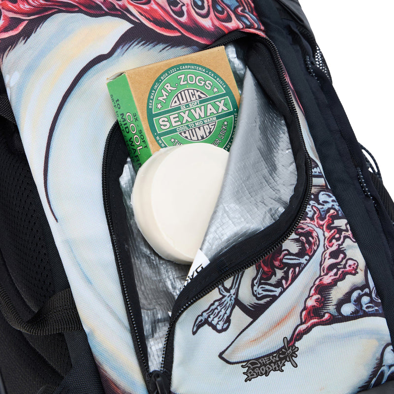 Load image into Gallery viewer, Dakine Mission Surf × Mayhem DLX Wet/Dry Roll-Top Surf Pack Backpack - 35L 4