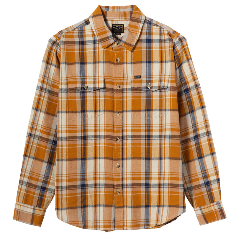 Load image into Gallery viewer, Dark Seas Lowell Long Sleeve Button-Up Flannel Shirt 1