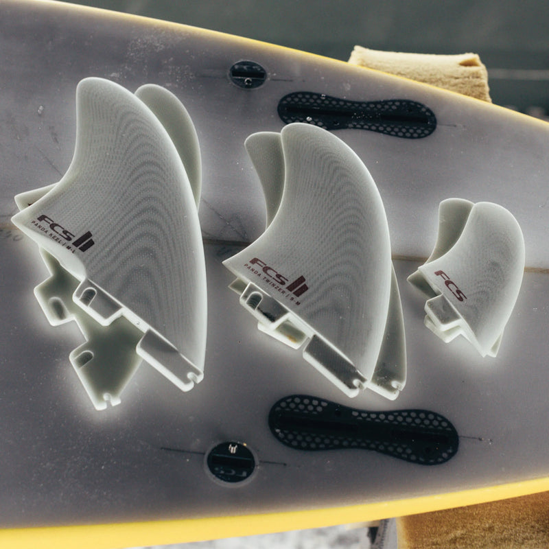 Load image into Gallery viewer, FCS II Panda PG Keel Twin Fin Set 5