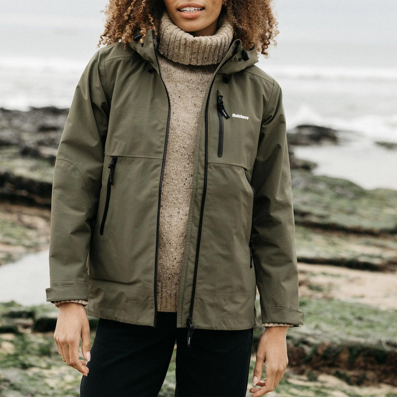 Load image into Gallery viewer, Finisterre Women's Stormbird Waterproof Hooded Zip-Up Jacket 18