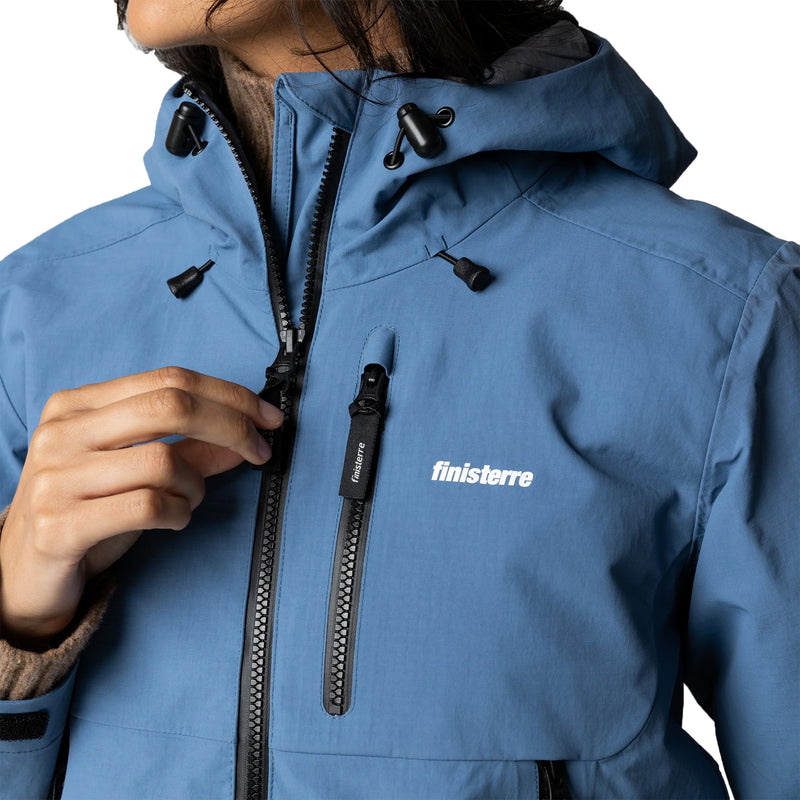 Load image into Gallery viewer, Finisterre Women's Stormbird Waterproof Hooded Zip-Up Jacket 12