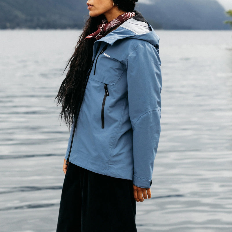 Load image into Gallery viewer, Finisterre Women's Stormbird Waterproof Hooded Zip-Up Jacket 15