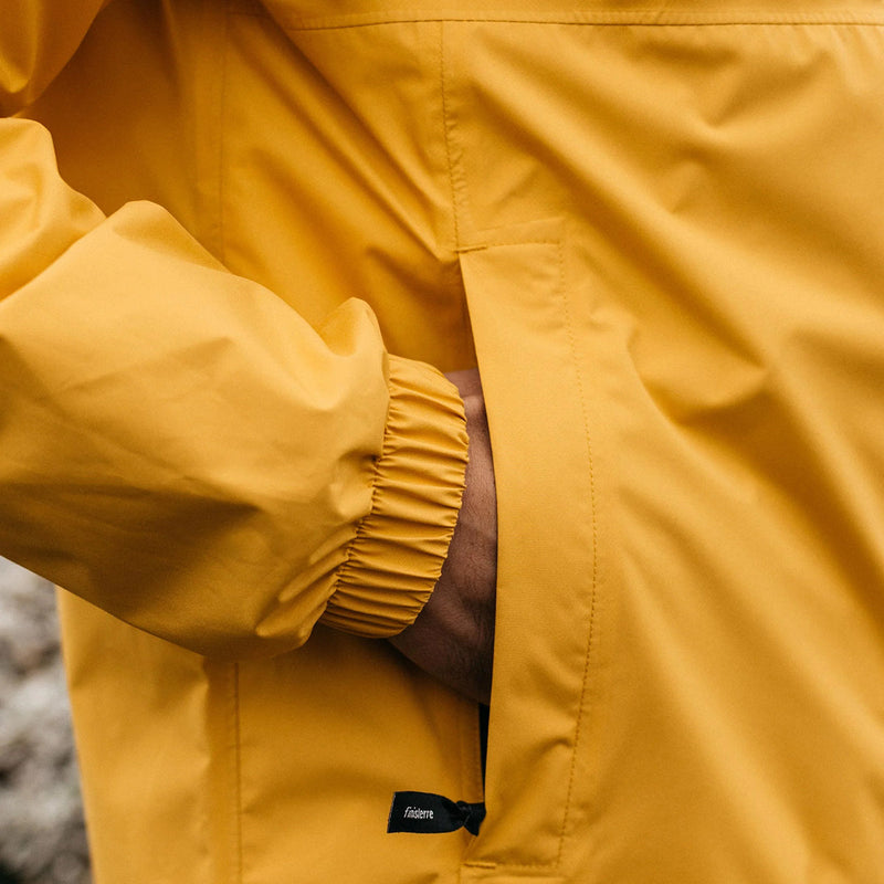 Load image into Gallery viewer, Finisterre Rainbird Waterproof Hooded Zip Jacket - Sun Glow 7