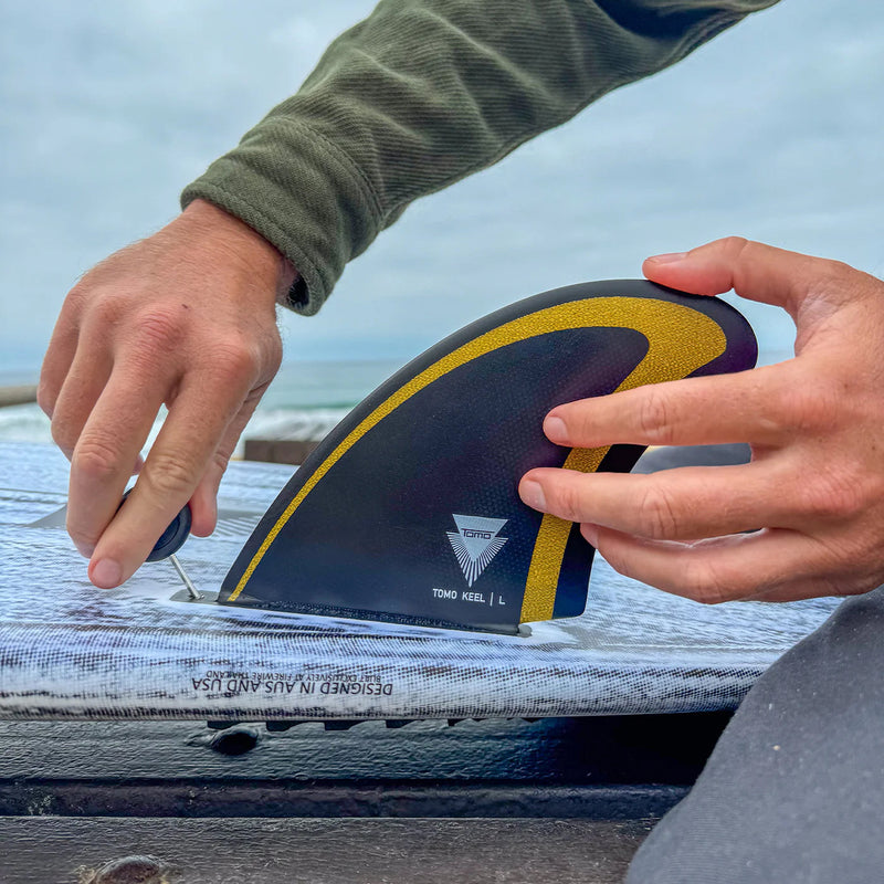 Load image into Gallery viewer, Firewire Tomo Max Keel Single Tab Twin Fin Set 7