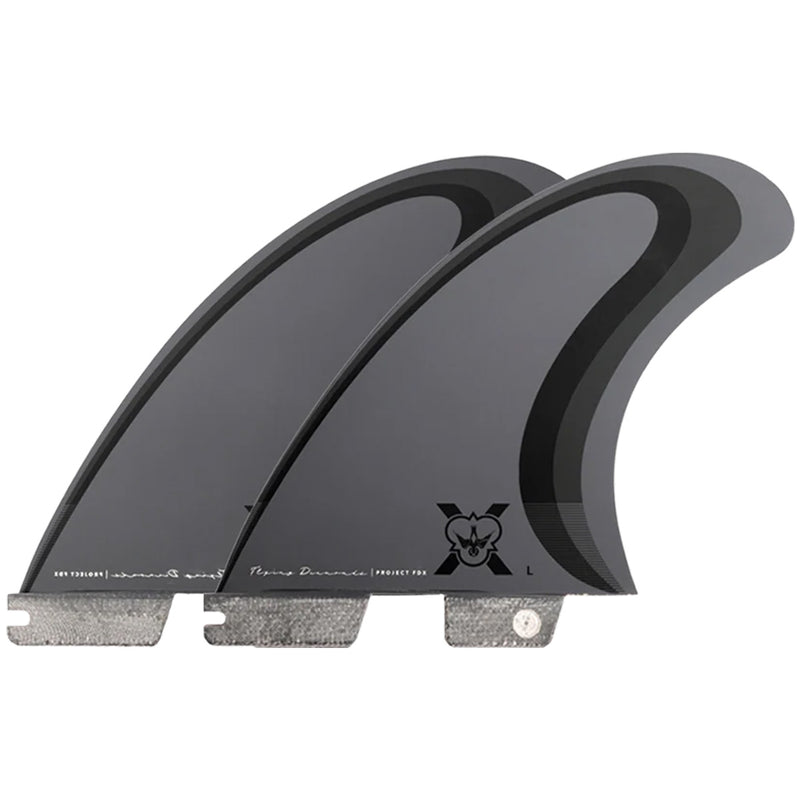 Load image into Gallery viewer, Flying Diamonds FDX-1 Double Tab Tri-Quad Fin Set 7
