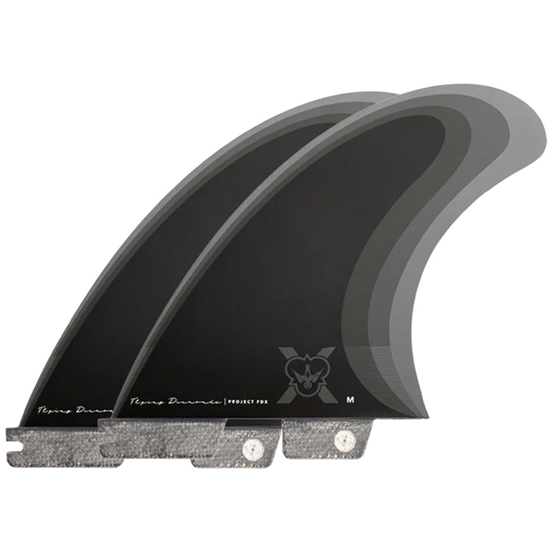 Load image into Gallery viewer, Flying Diamonds FDX-1 Double Tab Tri-Fin Set 3