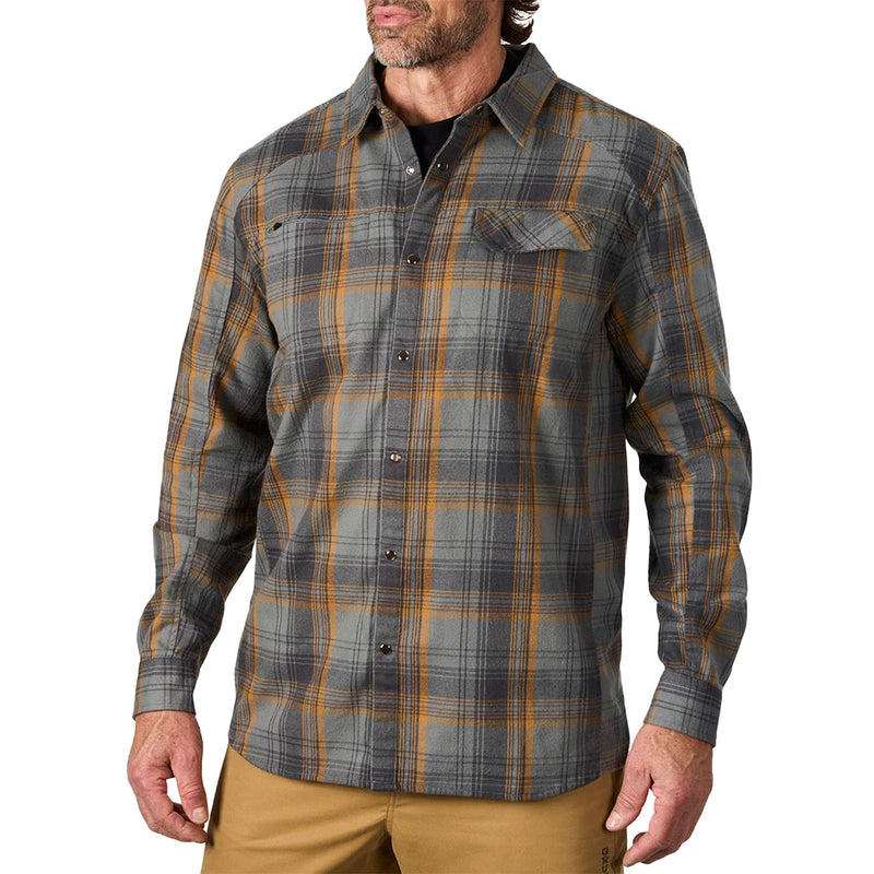 Load image into Gallery viewer, Grundéns Dispatch Long Sleeve Button-Up Flannel Shirt 5