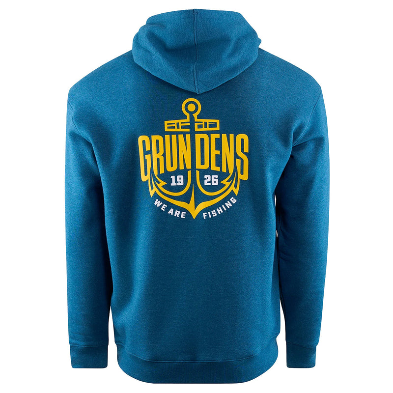 Load image into Gallery viewer, Grundéns Displacement DWR Pullover Hoodie -Anchor Navy Heather 2