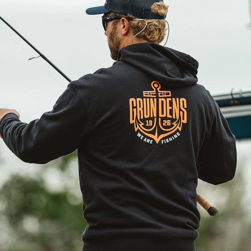 Load image into Gallery viewer, Grundéns Displacement DWR Logo Anchor Pullover Hoodie 8