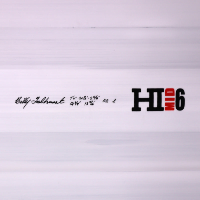 Load image into Gallery viewer, Harley Ingleby Mid 6 Thunderbolt Red 7'0 × 20 ½ × 2 ⅝ Surfboard - Candy/White 4
