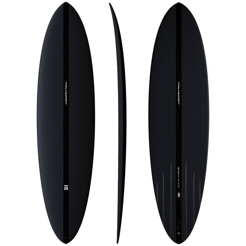 Load image into Gallery viewer, Harley Ingleby Mid 6 Mini Thunderbolt Black Surfboard 8