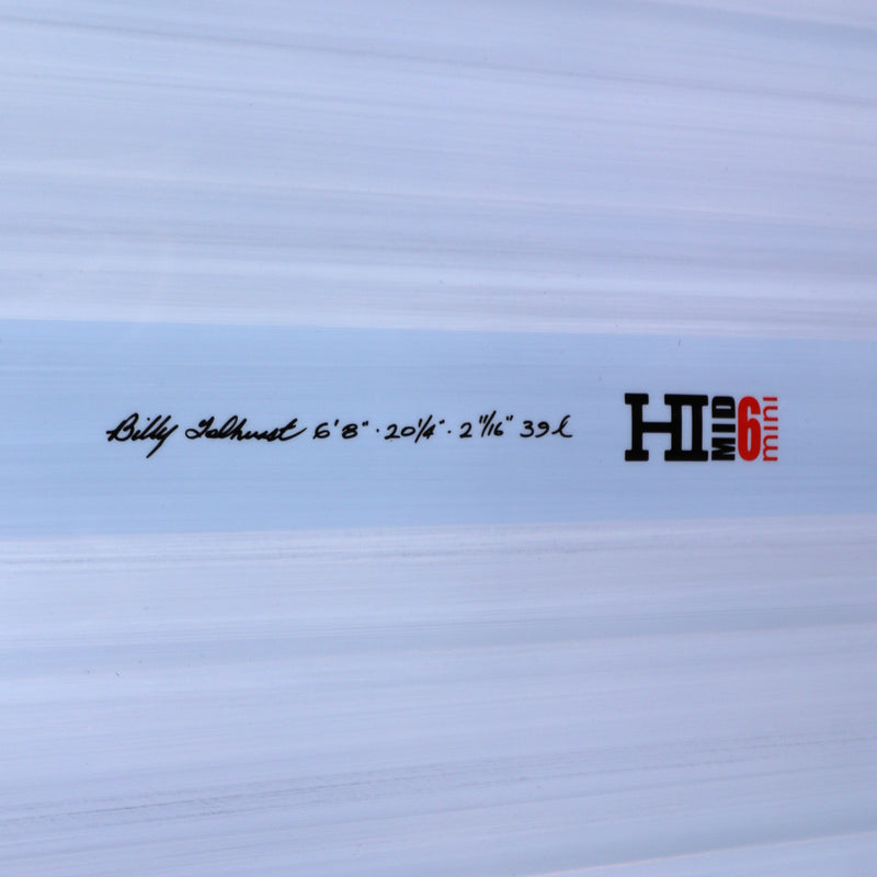 Load image into Gallery viewer, Harley Ingleby Series Mid 6 Mini Thunderbolt Red 6'8 × 20 ¼ × 2 11/16 Surfboard - Light Blue 4