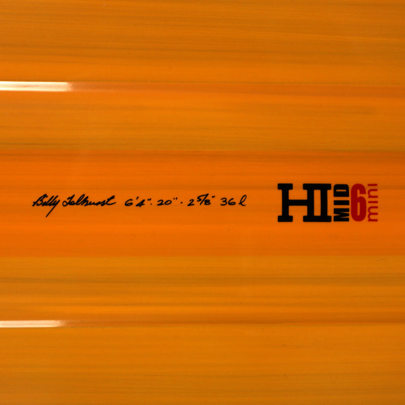 Load image into Gallery viewer, Harley Ingleby Mid 6 Mini Thunderbolt Red 6'4 × 20 × 2 ⅝ Surfboard - Orange 4