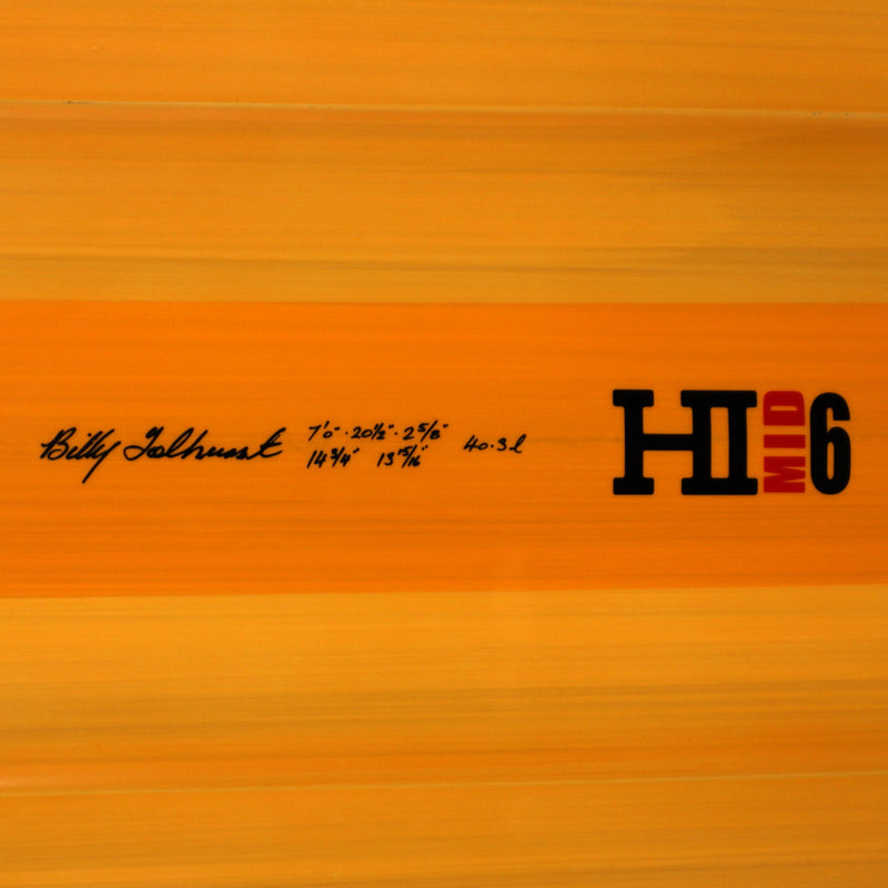Load image into Gallery viewer, Harley Ingleby Mid 6 Mini Thunderbolt Red 7'0 × 20 ½ × 2 ⅝ Surfboard - Orange 4