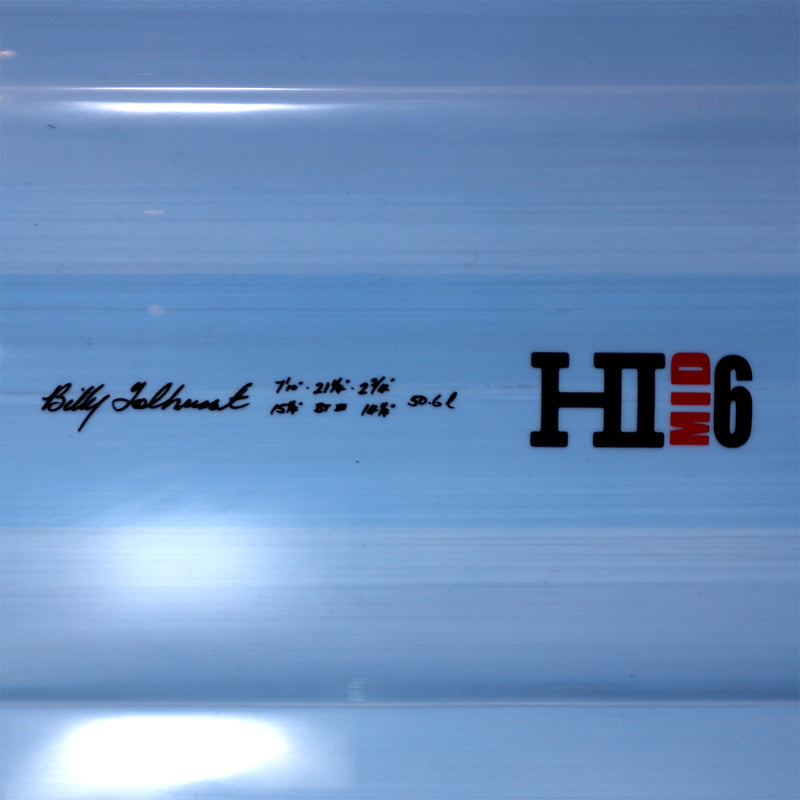 Load image into Gallery viewer, Harley Ingleby Mid 6 Thunderbolt Red 7'10 × 21 ¼ × 2 ¾ Surfboard - Light Blue 4