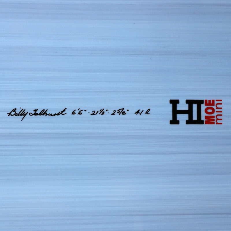 Load image into Gallery viewer, Harley Ingleby Moe Mini Thunderbolt Red 6'6 × 21 ½ × 2 ⅝ Surfboard - Light Blue 4