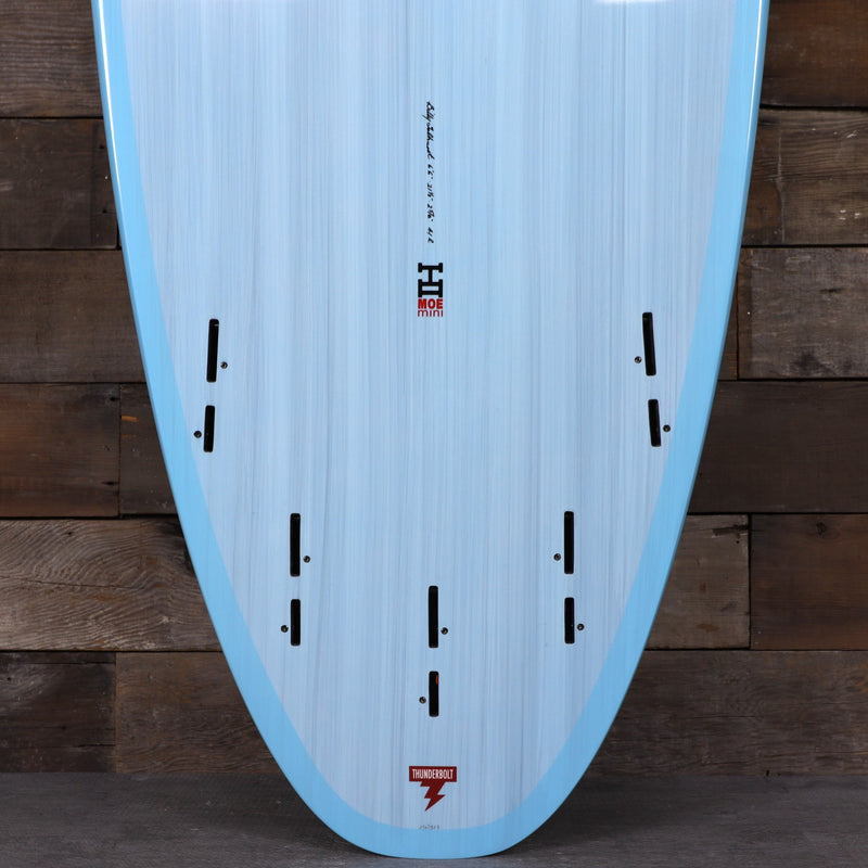 Load image into Gallery viewer, Harley Ingleby Moe Mini Thunderbolt Red 6'6 × 21 ½ × 2 ⅝ Surfboard - Light Blue 3