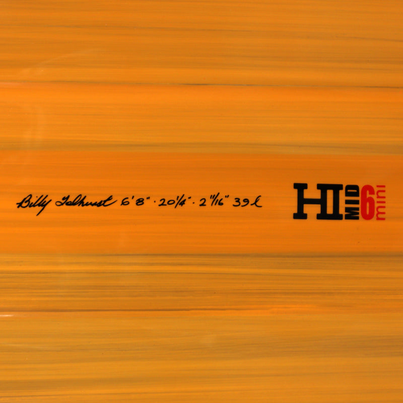 Load image into Gallery viewer, Harley Ingleby Mid 6 Mini Thunderbolt Red 6'8 × 20 ¼ × 2 11/16 Surfboard - Orange 4