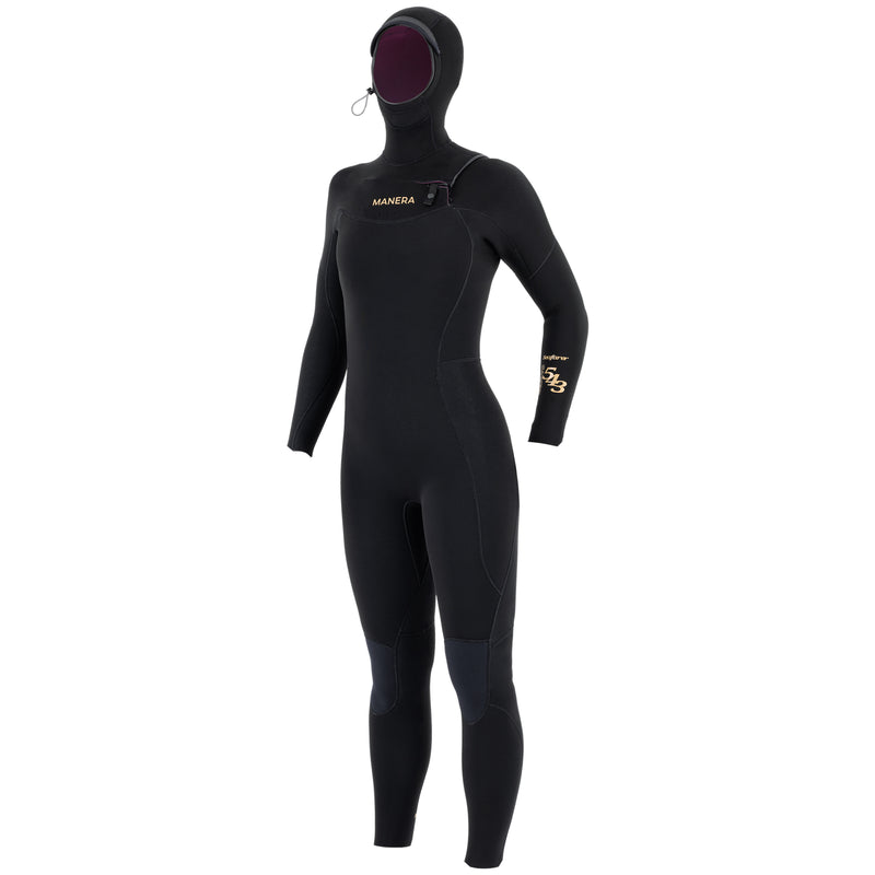 Load image into Gallery viewer, Manera Women's Seafarer 5/4/3 Hooded Chest-Zip Wetsuit 1
